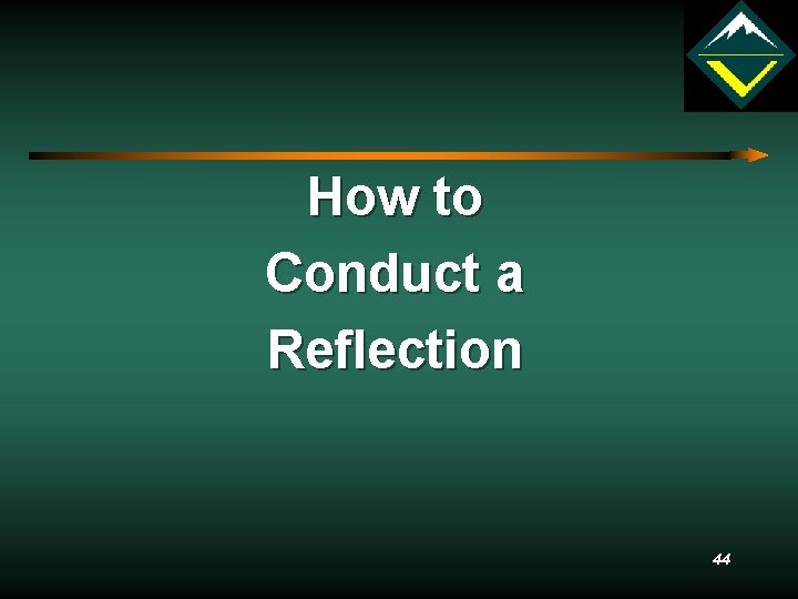 How to Conduct a Reflection 44 