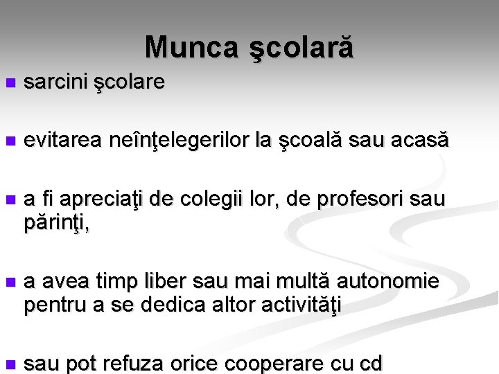 Munca şcolară n sarcini şcolare n evitarea neînţelegerilor la şcoală sau acasă n a Munca şcolară n sarcini şcolare n evitarea neînţelegerilor la şcoală sau acasă n a