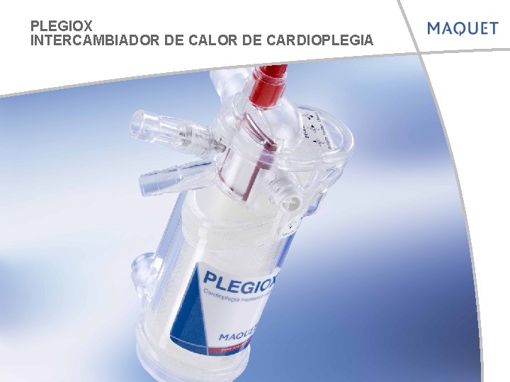 PLEGIOX INTERCAMBIADOR DE CALOR DE CARDIOPLEGIA 