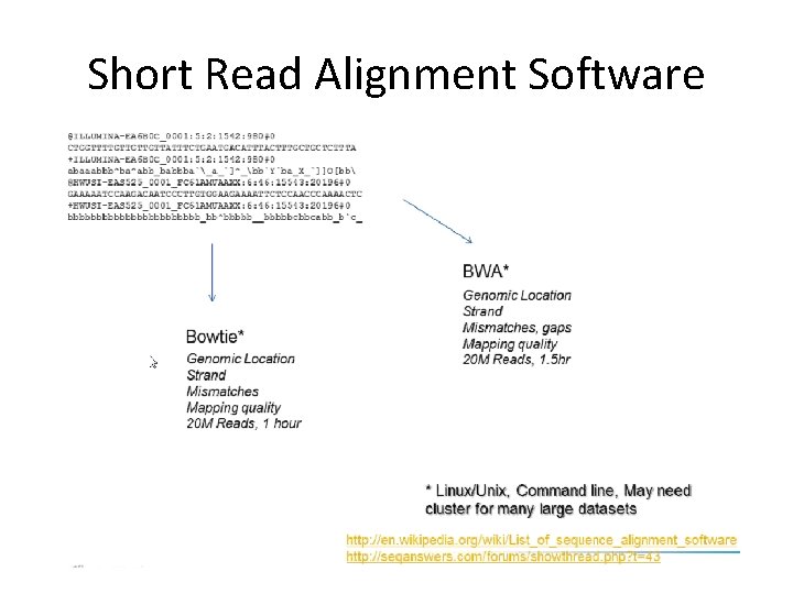 Short Read Alignment Software 