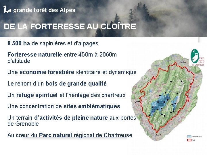 La grande forêt des Alpes, de la forteresse au cloître DE LA FORTERESSE AU La grande forêt des Alpes, de la forteresse au cloître DE LA FORTERESSE AU