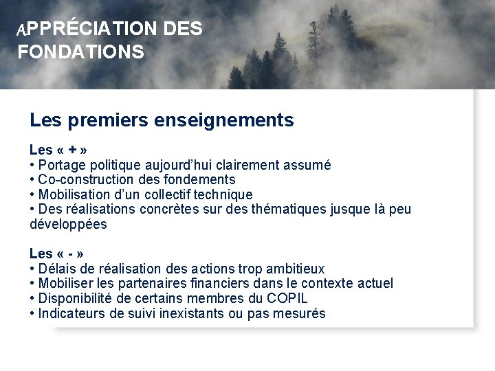 APPRÉCIATION DES Forêt d’Exception, une nouveau fil vert dans la toile territoriale FONDATIONS Les APPRÉCIATION DES Forêt d’Exception, une nouveau fil vert dans la toile territoriale FONDATIONS Les