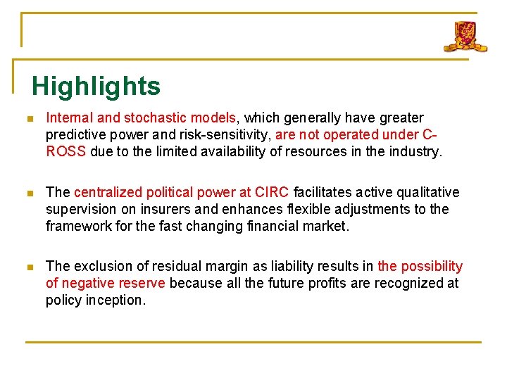 Highlights n Internal and stochastic models, which generally have greater predictive power and risk-sensitivity,