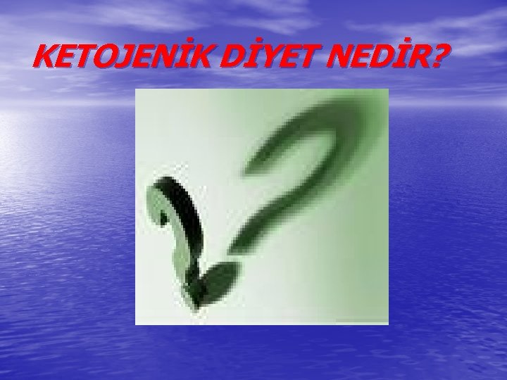 KETOJENİK DİYET NEDİR? 