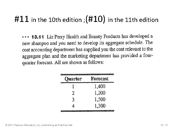 #11 in the 10 th edition ; (#10) in the 11 th edition ©