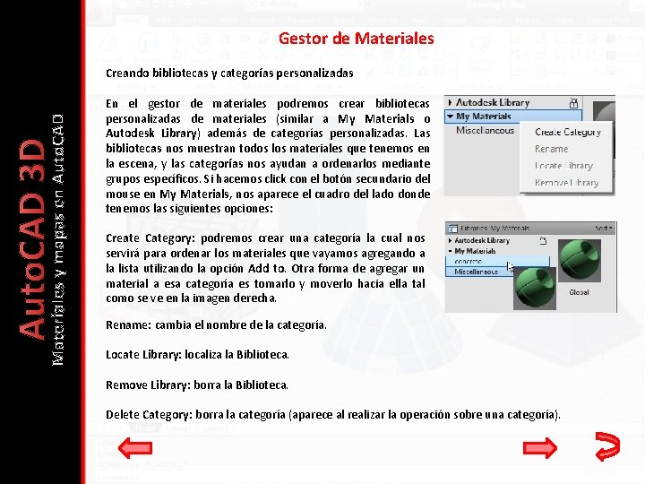 Auto. CAD 3 D Materiales y mapas en Auto. CAD Gestor de Materiales Creando