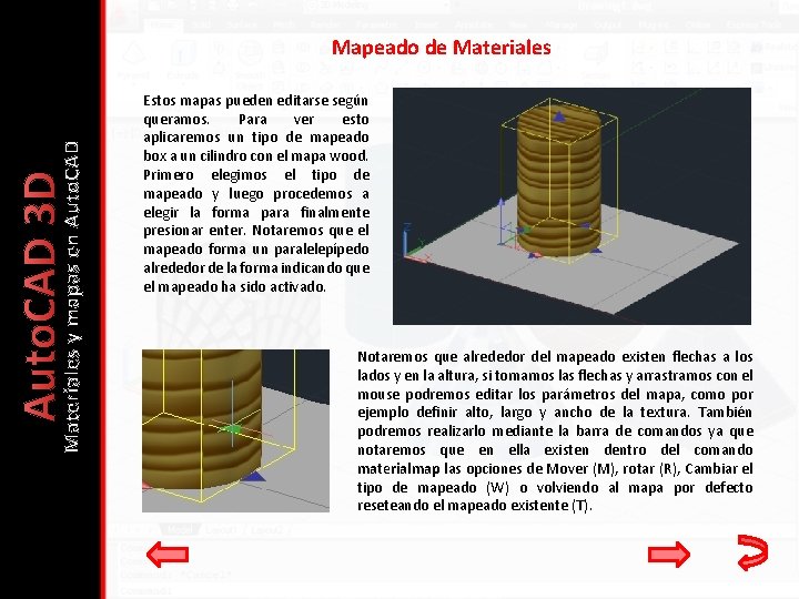 Auto. CAD 3 D Materiales y mapas en Auto. CAD Mapeado de Materiales Estos