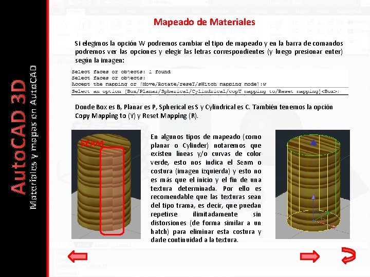 Mapeado de Materiales Auto. CAD 3 D Materiales y mapas en Auto. CAD Si