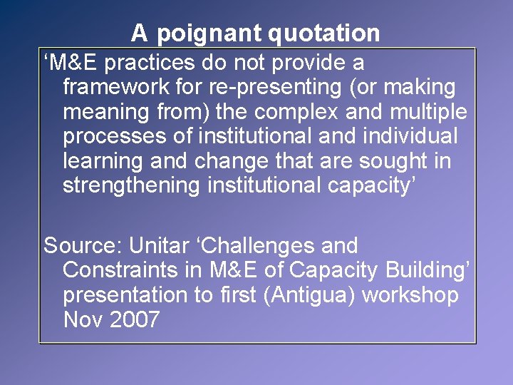 Monitoring And Evaluating Capacitybuilding At Multiple Levels Unfccc