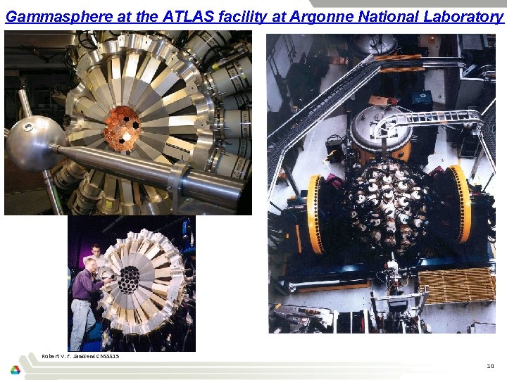 Gammasphere at the ATLAS facility at Argonne National Laboratory Robert V. F. Janssens CNSSS