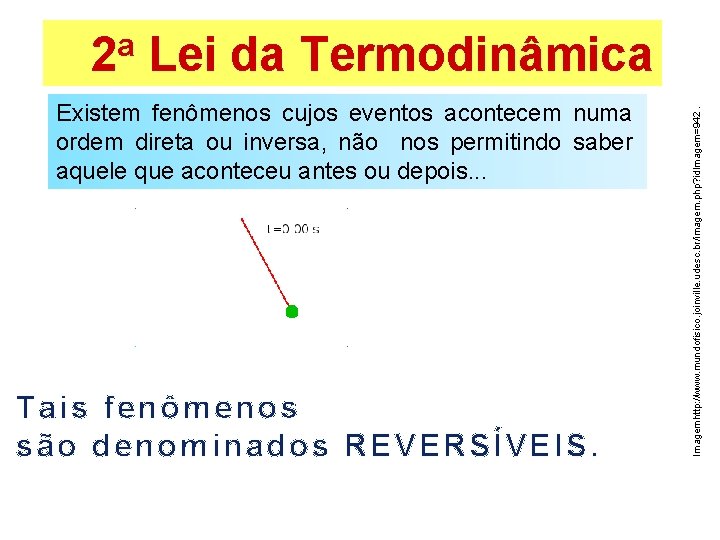 FÍSICA - 2º ano do Ensino Médio Segunda lei da termodinâmica Existem fenômenos cujos