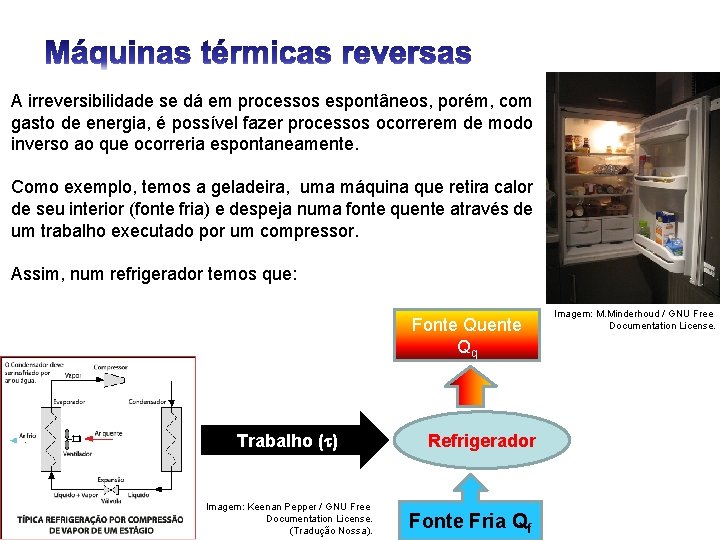 A irreversibilidade se dá em processos espontâneos, porém, com gasto de energia, é possível