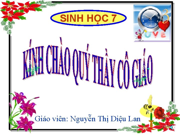 SINH HỌC 7 Giáo viên: Nguyễn Thị Diệu Lan 1 