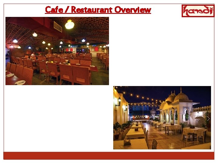 Cafe / Restaurant Overview 