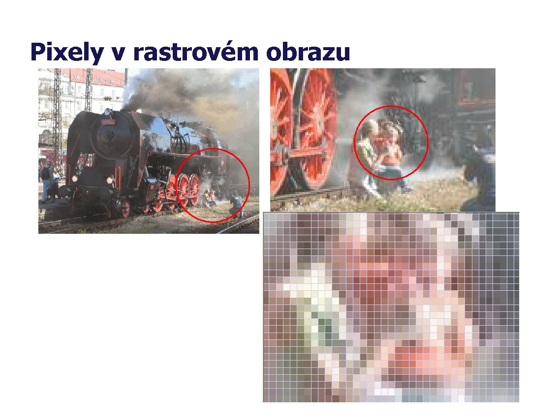 Pixely v rastrovém obrazu 