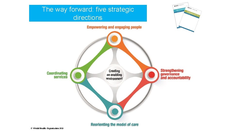 The way forward: five strategic directions © World Health Organization 2015 