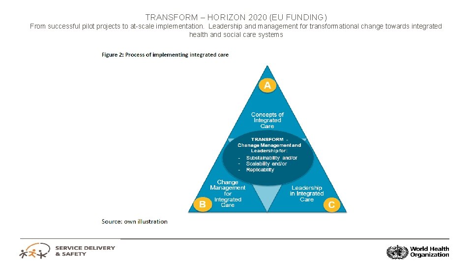 TRANSFORM – HORIZON 2020 (EU FUNDING) From successful pilot projects to at-scale implementation. Leadership
