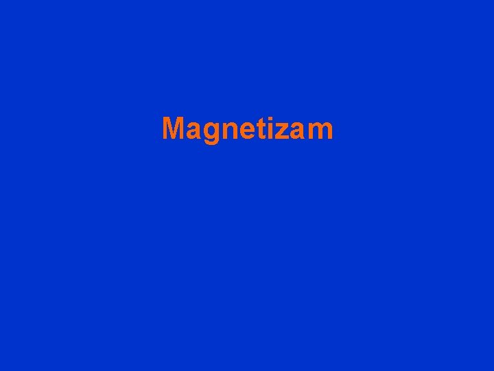 Magnetizam 