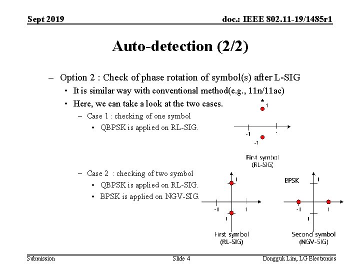 Sept 2019 doc. : IEEE 802. 11 -19/1485 r 1 Auto-detection (2/2) – Option