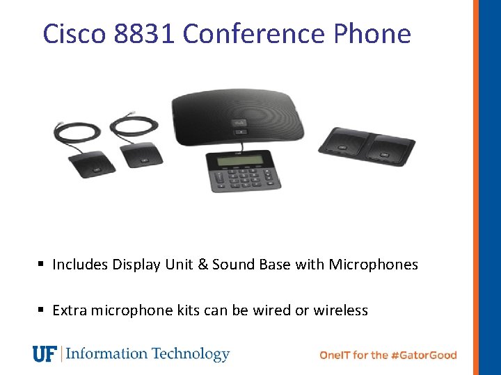 Cisco 8831 Conference Phone § Includes Display Unit & Sound Base with Microphones §