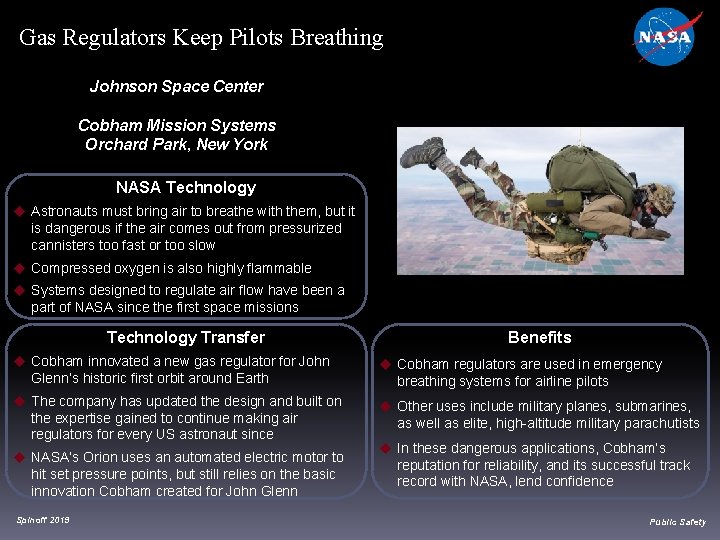 Gas Regulators Keep Pilots Breathing Johnson Space Center Cobham Mission Systems Orchard Park, New Gas Regulators Keep Pilots Breathing Johnson Space Center Cobham Mission Systems Orchard Park, New