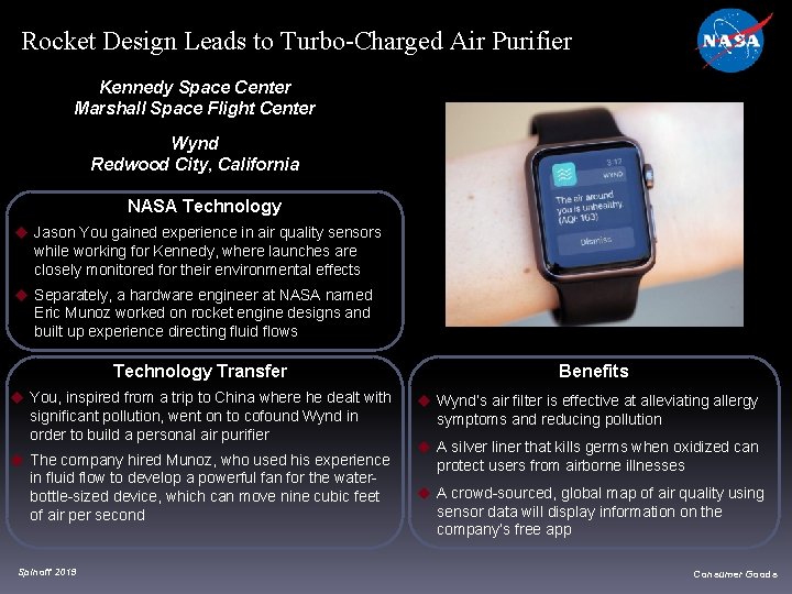 Rocket Design Leads to Turbo-Charged Air Purifier Kennedy Space Center Marshall Space Flight Center Rocket Design Leads to Turbo-Charged Air Purifier Kennedy Space Center Marshall Space Flight Center