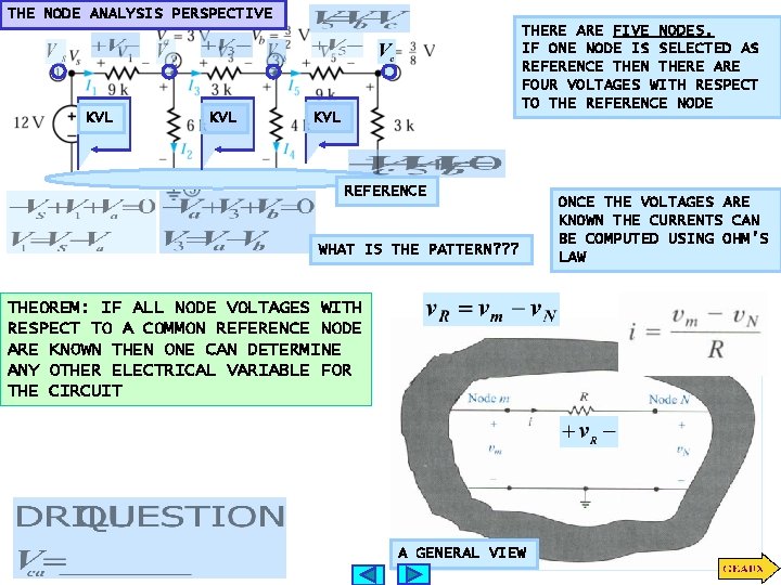 THE NODE ANALYSIS PERSPECTIVE KVL THERE ARE FIVE NODES. IF ONE NODE IS SELECTED