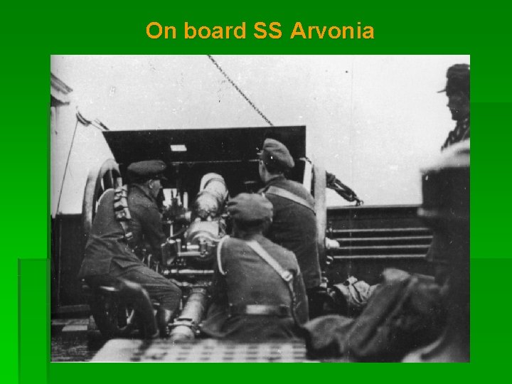 On board SS Arvonia 