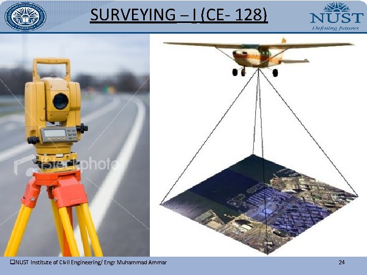 SURVEYING – I (CE- 128) q. NUST Institute of Civil Engineering/ Engr Muhammad Ammar