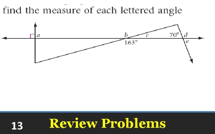 13 Review Problems 