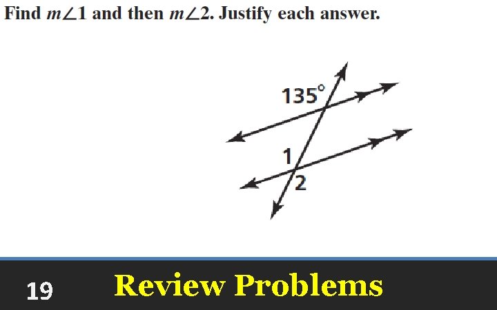 19 Review Problems 