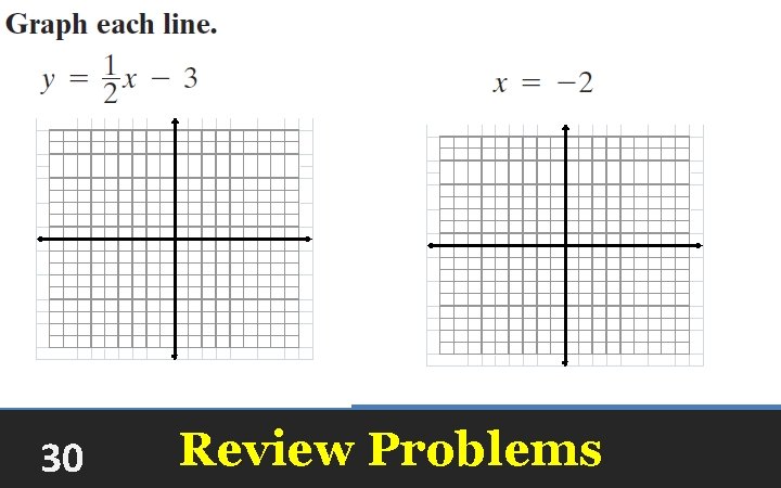 30 Review Problems 