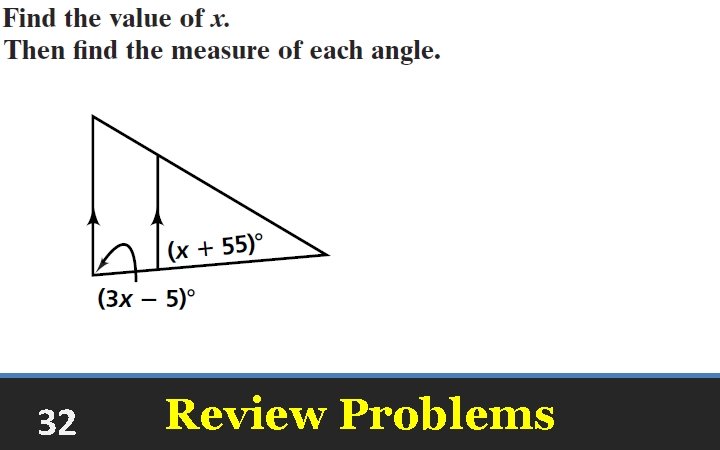 32 Review Problems 