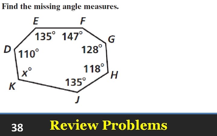 38 Review Problems 