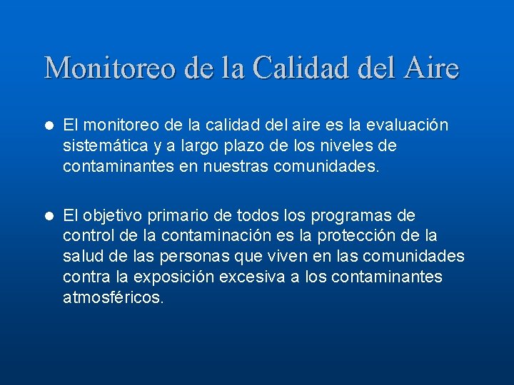 Captulo 5 Monitoreo de la Calidad del Aire