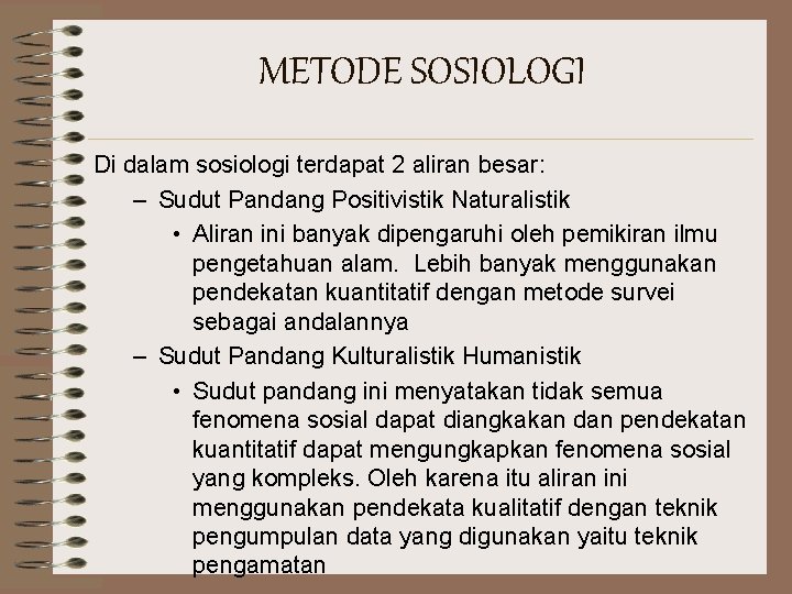 Sosiologi Sebagai Ilmu Dan Pengetahuan Pertemuan Ke2 Kelas