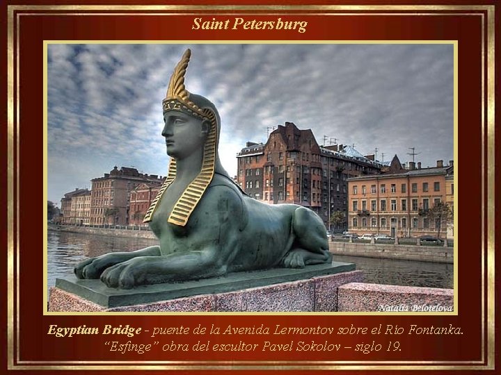  Saint Petersburg Egyptian Bridge - puente de la Avenida Lermontov sobre el Río