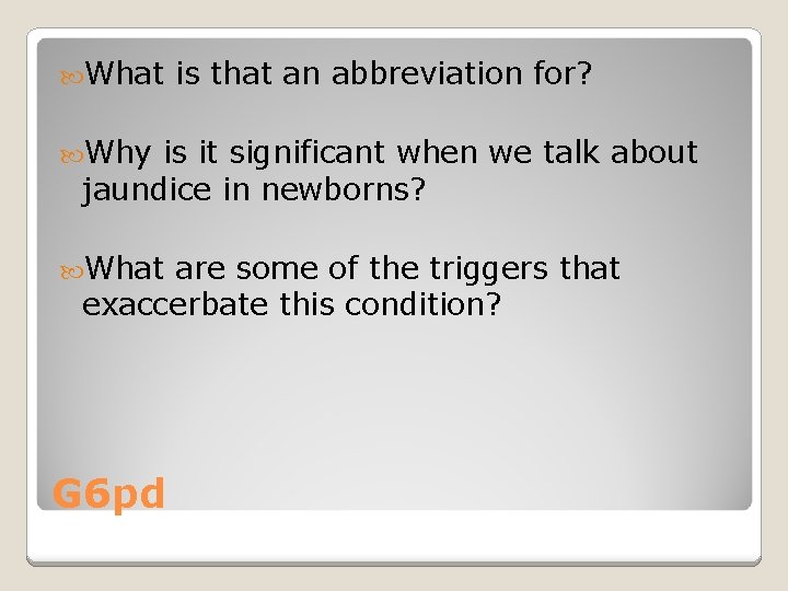  What is that an abbreviation for? Why is it significant when we talk