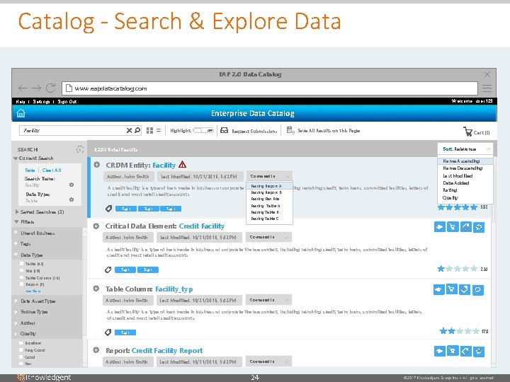 Catalog - Search & Explore Data EAP 2. 0 Data Catalog www. eapdatacatalog. com Catalog - Search & Explore Data EAP 2. 0 Data Catalog www. eapdatacatalog. com