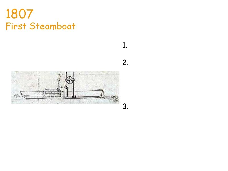 1807 Gerry First Steamboat John Fitch - Design Sketch ca. 1787 1. the era
