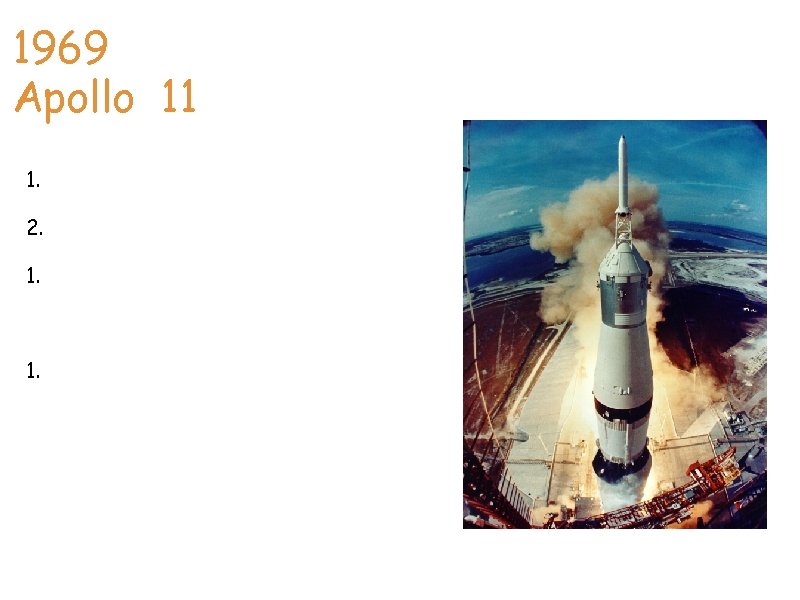 1969 Apollo 11 Ray 1. The Apollo project became NASA priority on May 25