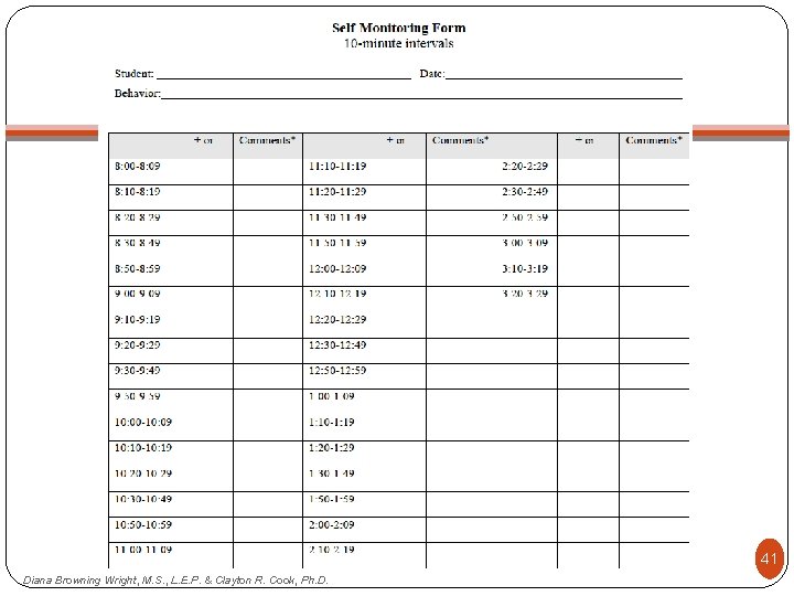41 Diana Browning Wright, M. S. , L. E. P. & Clayton R. Cook,
