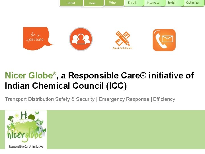 Nicer Globe®, a Responsible Care® initiative of Indian Chemical Council (ICC) Transport Distribution Safety