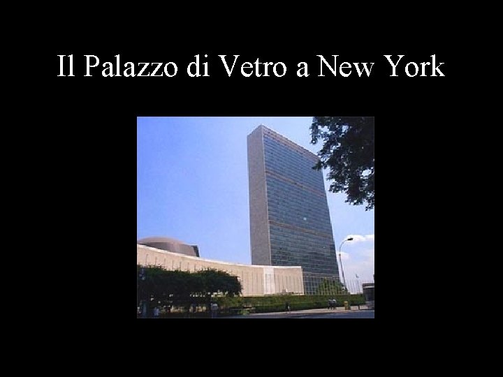 Il Palazzo di Vetro a New York 