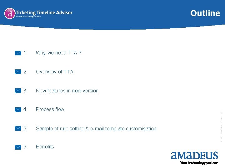 1 Why we need TTA ? 2 Overview of TTA 3 New features in