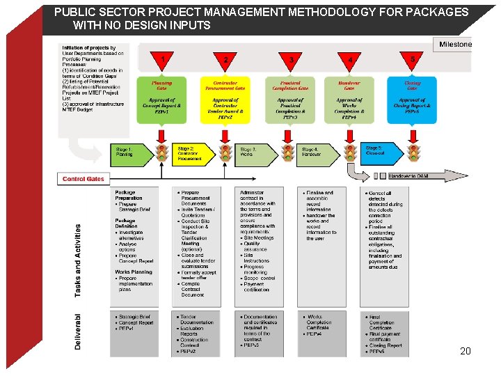 PUBLIC SECTOR PROJECT MANAGEMENT METHODOLOGY FOR PACKAGES WITH NO DESIGN INPUTS 20 