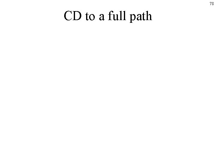 Cd Path 1 Windows Command Line Interface AKA DOS commands