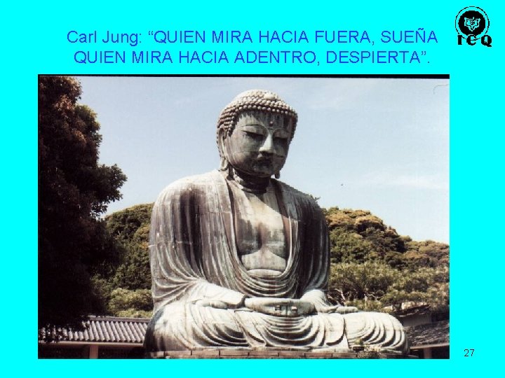 Carl Jung: “QUIEN MIRA HACIA FUERA, SUEÑA QUIEN MIRA HACIA ADENTRO, DESPIERTA”. BUDDHA 27