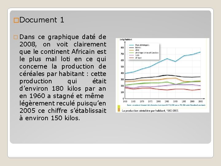 � Document 1 � Dans ce graphique daté de 2008, on voit clairement que