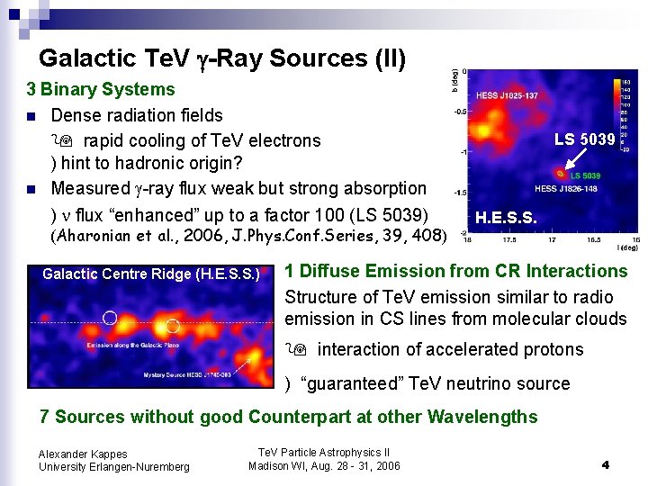 Galactic Te. V -Ray Sources (II) 3 Binary Systems n Dense radiation fields rapid